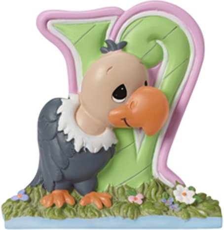 Precious Moments 153436 Letter V Figurine $9.99
