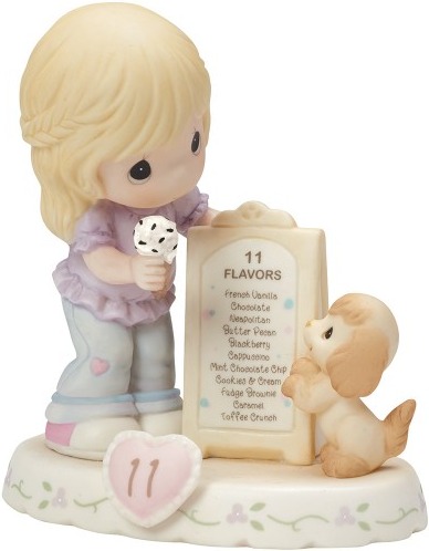 Precious Moments 154038 Girl with Ice Cream Age 11 Figurine $45.99