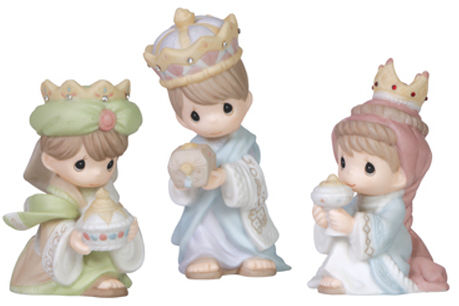 Precious Moments 159021 Set 3 Mini Kings Figurine $60.99