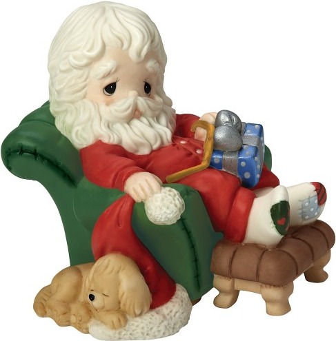 Precious Moments 161030 Santa Sleeping In Recliner Figurine $50.99