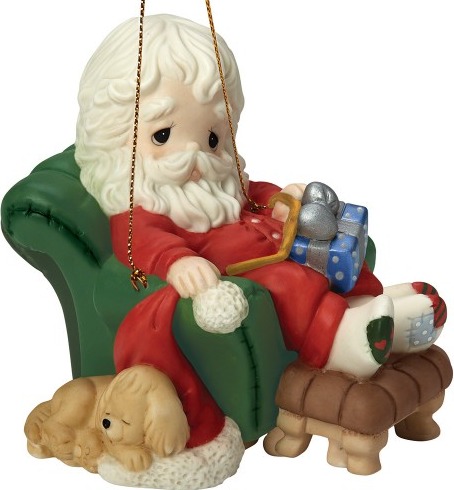 Precious Moments 161031 Santa Sleeping In Recliner Ornament $30.99
