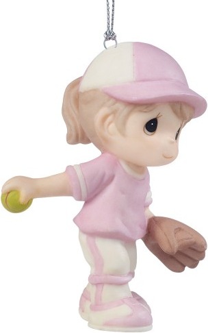 Precious Moments 161041 Girl Softball Ornament $25.99