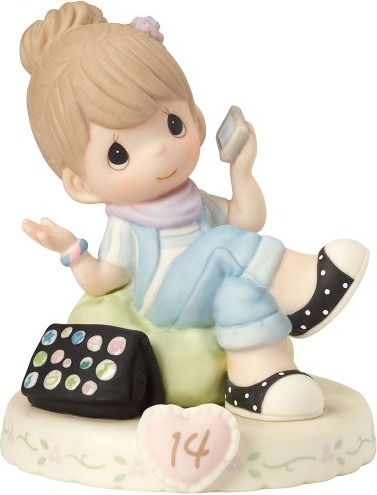 Precious Moments 162013B Girl On Phone Age 14 Figurine $47.99