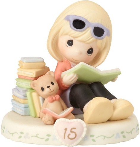 Precious Moments 162014 Girl with Books Age 15 Figurine $45.99