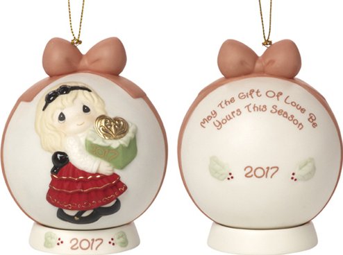 Precious Moments 171003 Dated 2017 Ball Ornament $30.99