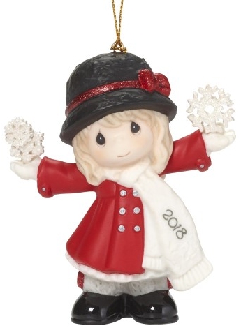 Precious Moments 181002 Dated 2018 Girl Ornament $25.99