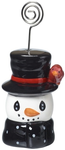 Precious Moments 181408 Set 4 Snowman Place Card Holder $20.99