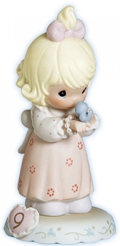 Precious Moments 183865 Girl WofBird Age 9 Figurine $35.99
