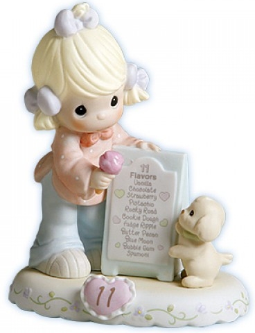 Precious Moments 260924 Girl WofPuppy and Ice Cream Age 11 Figurine $40.99