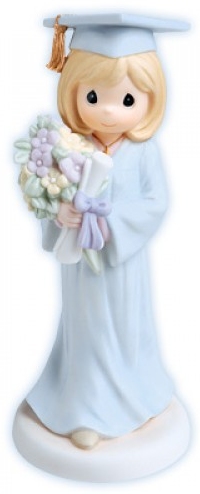 Precious Moments 740011 Elongated Graduation Girl Figurine Porcelain $55.99