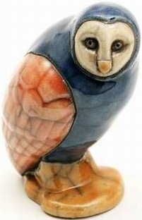 Raku South Africa M94 Owl Golden Mini Raku Glazed Pottery  $28.99
