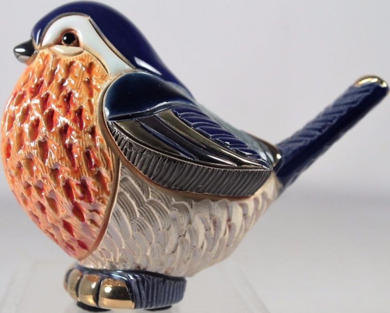 De Rosa Collections F197 Robin Family Collection Ceramic w/ Gold & Platinum Uruguay $83.99