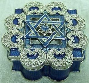 Welforth J336 Jeweled Box Enameled Pewter $22.99