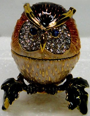 Welforth J5002 Jeweled Box Enameled Pewter $24.99