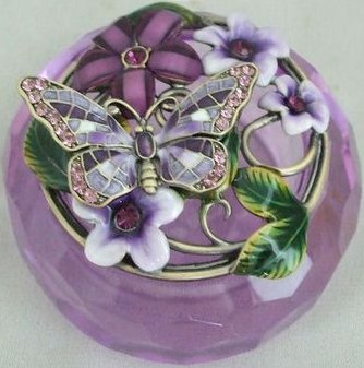 Welforth J501 Jeweled Box Enameled Pewter $25.99