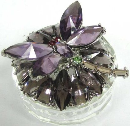 Welforth J577 Jeweled Box Enameled Pewter $30.99