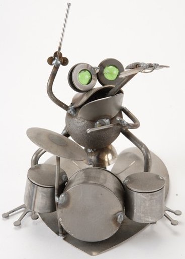 Yardbirds C274 Frog on Lily Pad w Drums Metal Yardbirds is located in United States $66.99