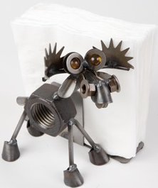 Yardbirds F331 Chubby Nut Moose Napkin Holder Metal Yardbirds is located in United States $59.99