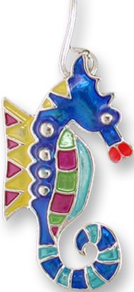 Zarah Co Jewelry 0108Z1P Calypso Seahorse Pendant on Chain Silver Plate $27.49