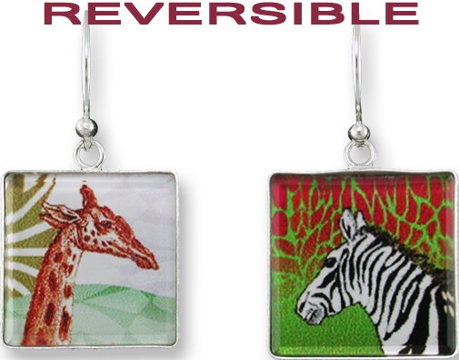 Zarah Co Jewelry 0920G1 Savannah Safari Earrings Silver $31.99