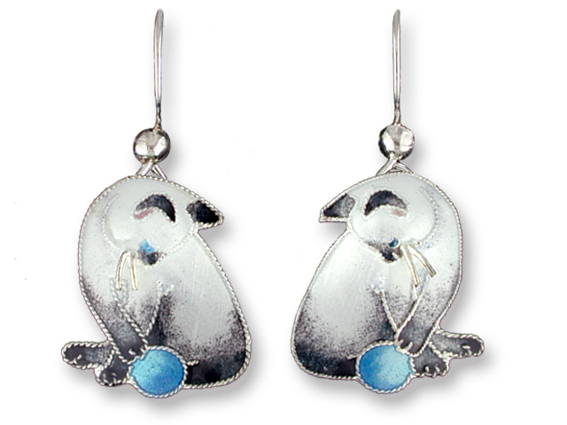 Zarah Co Jewelry 196901 Siamese Earrings Sterling Silver $0.00