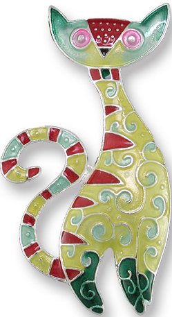 Zarah Co Jewelry 2003Z2P Cat Radiance Pendant on Chain Silver Plate $30.99