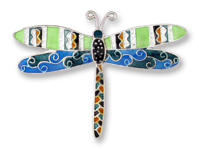 Zarah Co Jewelry 204102 Jungle Dragonfly Pin Brooch Sterling Silver $0.00