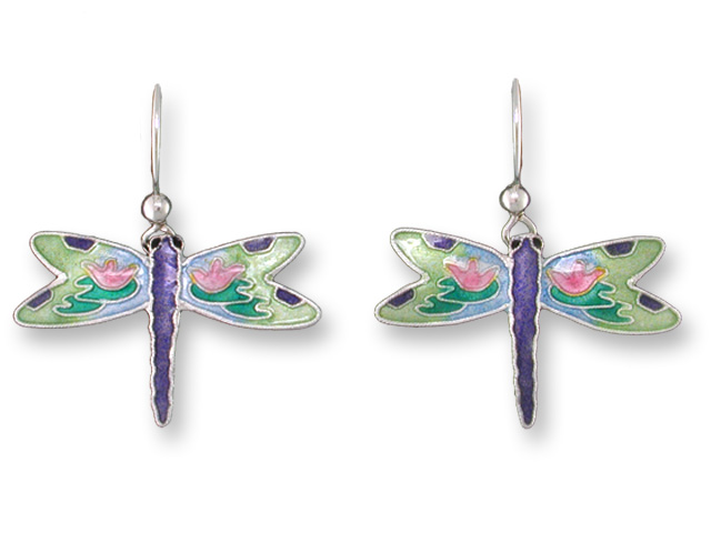 Zarah Co Jewelry 320901 Dragonfly Montage Earrings Sterling Silver $0.00