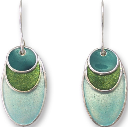 Zarah Co Jewelry 333601 Minimalist Ovals Pierced Earrings Sterling Silver $0.00