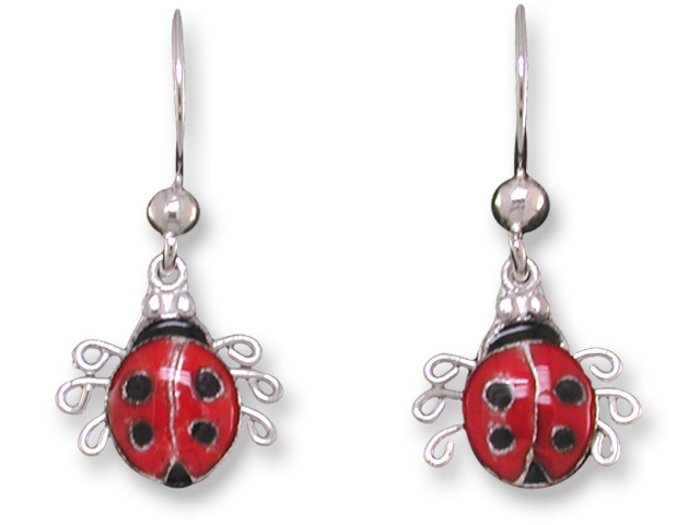 Zarah Co Jewelry 716701 Ladybird Earrings Silver $39.99